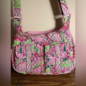 Vera Bradley Cargo Sling “Mod Floral Pink” Print